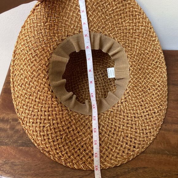 Woven Straw Hat with Beaded Band - Picture 8 of 9